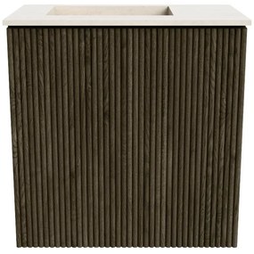 Mondiaz Joya DLux 40cm toiletmeubel shadow met wastafel faye links 1 kraangat meli
