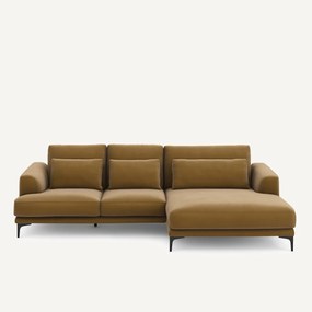 XL hoekbank rechts in linnen fluweel, MARSILE