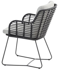4 Seasons Outdoor Fabrice lounge dining stoel - donker grijs