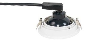 Ronde inbouwspot wit verstelbaar - Chuck 111