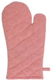 Ovenwant, bio-katoen, oud roze gemêleerd
