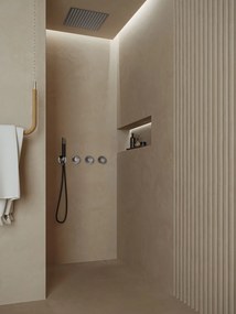 Saniclear Plus Pro inbouw regendouche met inbouw douchekop 30x30cm en staafhanddouche chroom