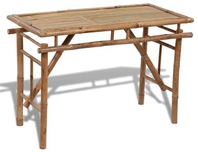 vidaXL Tuintafel inklapbaar 120x50x77 cm bamboe