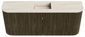 Mondiaz Joya DLux 105cm toiletmeubel ronding links/rechts shadow met wastafel faye midden zonder kraangat meli