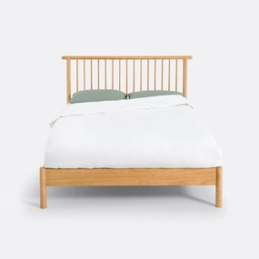 Bed in massief dennenhout met lattenbodem, Mora