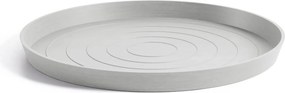 ecopots onderschotel met waterreservoir- Rond - White Grey - Diameter 58,7 x H4,5 cm
