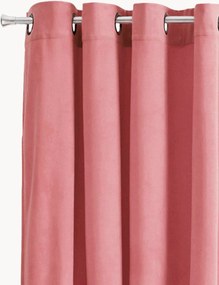 Fluwelen dim-out gordijnen Nora met ringen, 2-delig, B 140 cm
