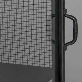 Dutchbone Oval Ovale Vitrine Zwart Metaal - 46x46x181cm.