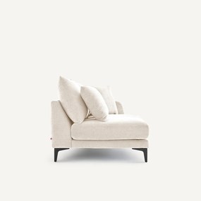 Halve bank, 2-zit van polyester en katoen, MODERNISTE
