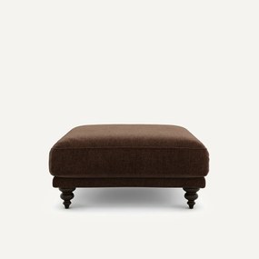 Voetenbank van fluweel chenille, Lazare