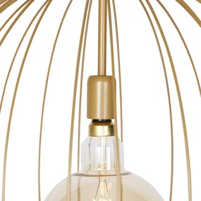 Design hanglamp goud 60 cm - Wire Dos