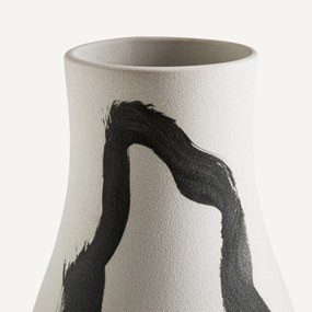 Vaas in mat keramiek, H33 cm, Skall