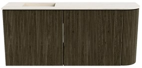 Mondiaz Joya DLux 90cm toiletmeubel ronding rechts shadow met wastafel faye links 1 kraangat meli
