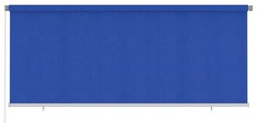 vidaXL Rolgordijn voor buiten 350x140 cm HDPE blauw