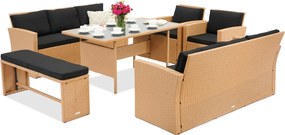 Rotan tuinmeubelen Marseille Apetito 10 Garden Point beige