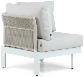 Hoek loungeset 5 personen Aluminium Wit  Lifestyle Garden Furniture Lorenzo
