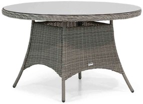 Dining Tuintafel  120 cm (glazen blad) Grijs Aberdeen