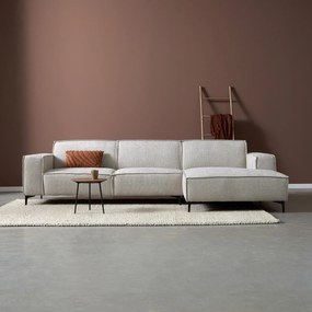 PEPP Interiors River Moderne Hoekbank Beige Stof Chaise Longue Rechts
