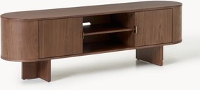 Houten tv-meubel Zumi met afgeronde hoeken
