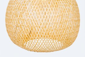 Oosterse Buiten Hanglamp Bamboe IP - Rafael Staal Taupe