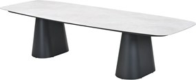 Garden Impressions Noah tuintafel 320x120 cm - donker grijs - verona sand