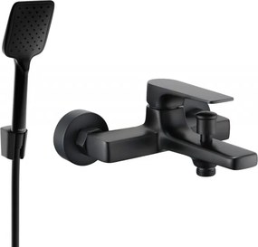 Mexen Lynx R62 badmengkraan met doucheset, zwart - 74593R62-70