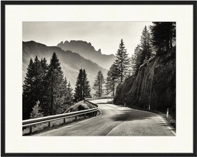 Ingelijste digitale print The European Alps