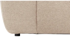Goossens Excellent Bank Kubus - 30 X 30 Cm Stiksel wit, stof, 1,5-zits, modern design met chaise longue rechts