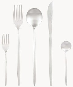 Mat geborstelde bestekset Shimmer, in verschillende setgroottes