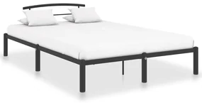 vidaXL Bedframe metaal zwart 160x200 cm