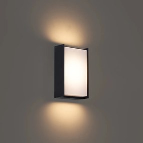 Moderne buiten wandlamp zwart incl. LED IP65 - Packet