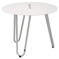 4 Seasons Outdoor | cool sidetable Ø 60 cm hoogte 45 cm, white Bijzettafel Wit weerbestendig