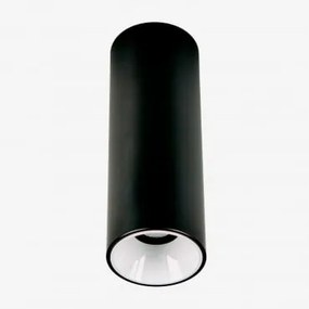 Led-opbouwplafondlamp Rond Ø5,7 Cm Voor Buiten In Aluminium Luisiana Zwart – Wit & Wit Koud 4000k & 8 W & 23º - Sklum