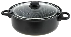 Excellent Houseware Frituurpan met glazen deksel 26 cm