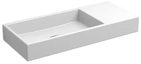 Clou Mini Wash Me fontein 45x19cm zonder kraangat en plug kranenbank rechts Keramiek Wit CL/03.03137