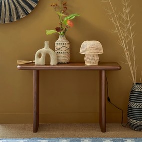 Decoratieve vaas in bamboe H35 cm, Plooming