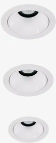 Pack Van 3 Inbouw Led-downlights Met Ronde Frames Ø7 Cm Voor Buitengebruik In Aluminium Orelva Wit & 8 W & 23º & Wit Koud 4000k - Sklum