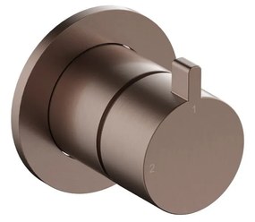 Hotbath ACE 2-weg omstelknop koper geborsteld PVD