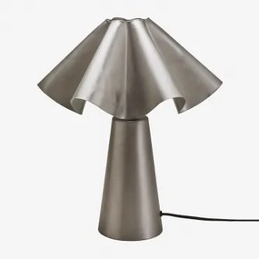 Sheldon Ijzeren Tafellamp Grijs – Chroom - Sklum