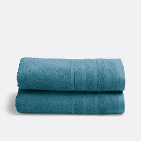 Set van 2 handdoeken in badstof 600 g/m2, Zavara