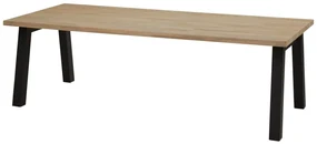 4 Seasons Outdoor | Scandic tuinset met Derby tafel 240 cm met sportbench  Tuintafel    houtkleur weerbestendig