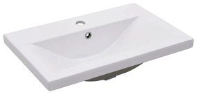 vidaXL Inbouwwastafel 61x39,5x18,5 cm keramiek wit