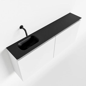 Mondiaz Ture 120cm toiletmeubel talc met wastafel urban links geen kraangat