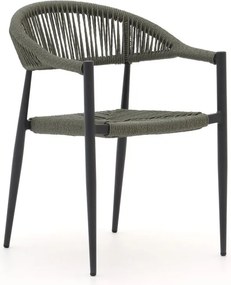 Dining tuinstoel | Manifesto  Belpasso | Wicker (vlechtwerk) | Grijs | Stapelbaar | Kees Smit Tuinmeubelen