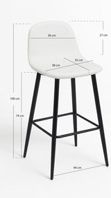 Zwarte Teok Kunstleer