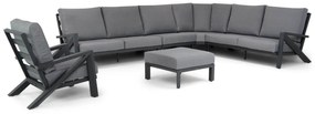 Hoek loungeset 7 personen Aluminium Grijs  Santika Furniture Santika Cinta