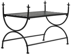 vidaXL Bankje vintage stijl 83x42x55 cm metaal zwart