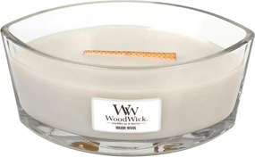 WoodWick geurkaars - Ellipse HearthWick Flame - Warm Wool
