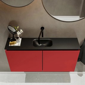 Mondiaz Ture 100cm toiletmeubel fire met wastafel urban midden geen kraangat