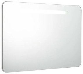 vidaXL Badkamerkast met spiegel en LED 80x9,5x55 cm